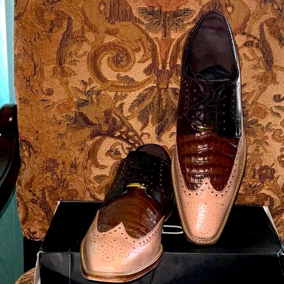 Genuine Crocodile Belvedere Mens Size 13 - Picture 3 of 14